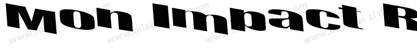 Mon Impact Regular字体转换